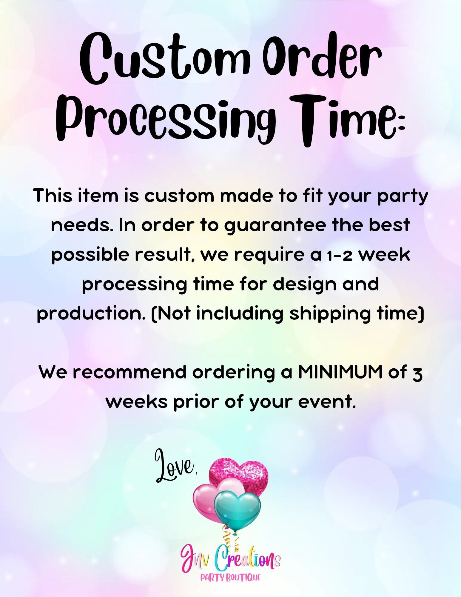 10" Party Props
