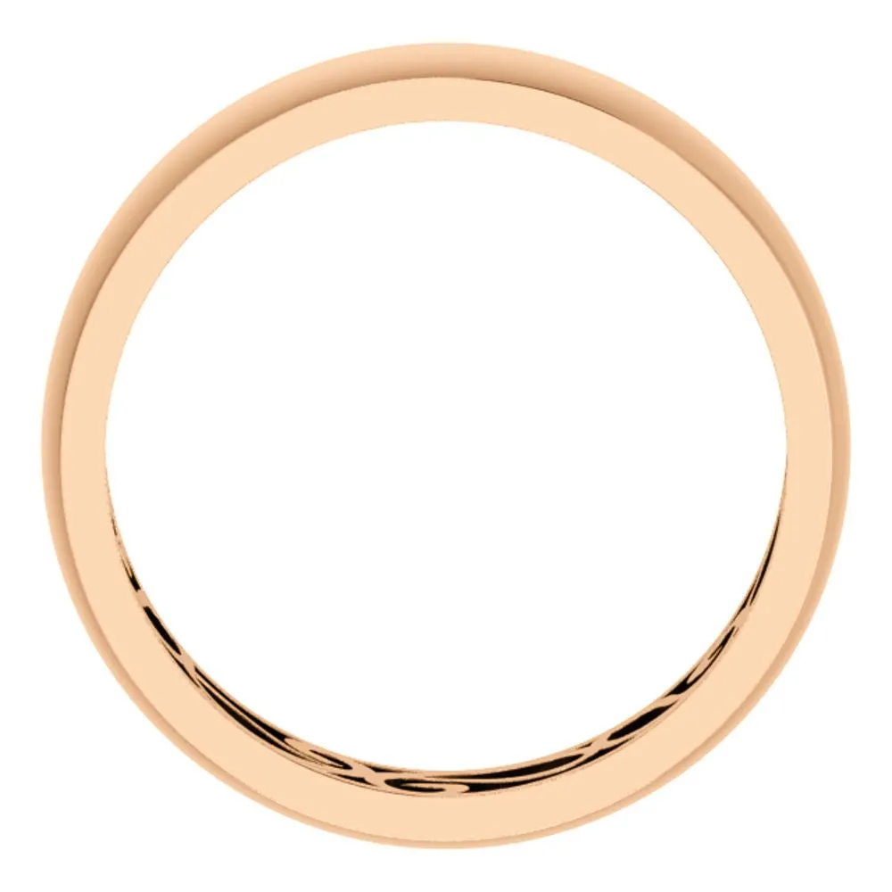 14k Rose Gold 6mm Paisley Design Band Size 10.5