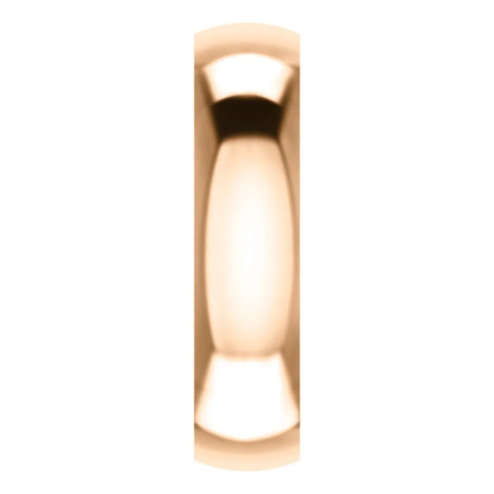 14k Rose Gold 6mm Paisley Design Band Size 10.5