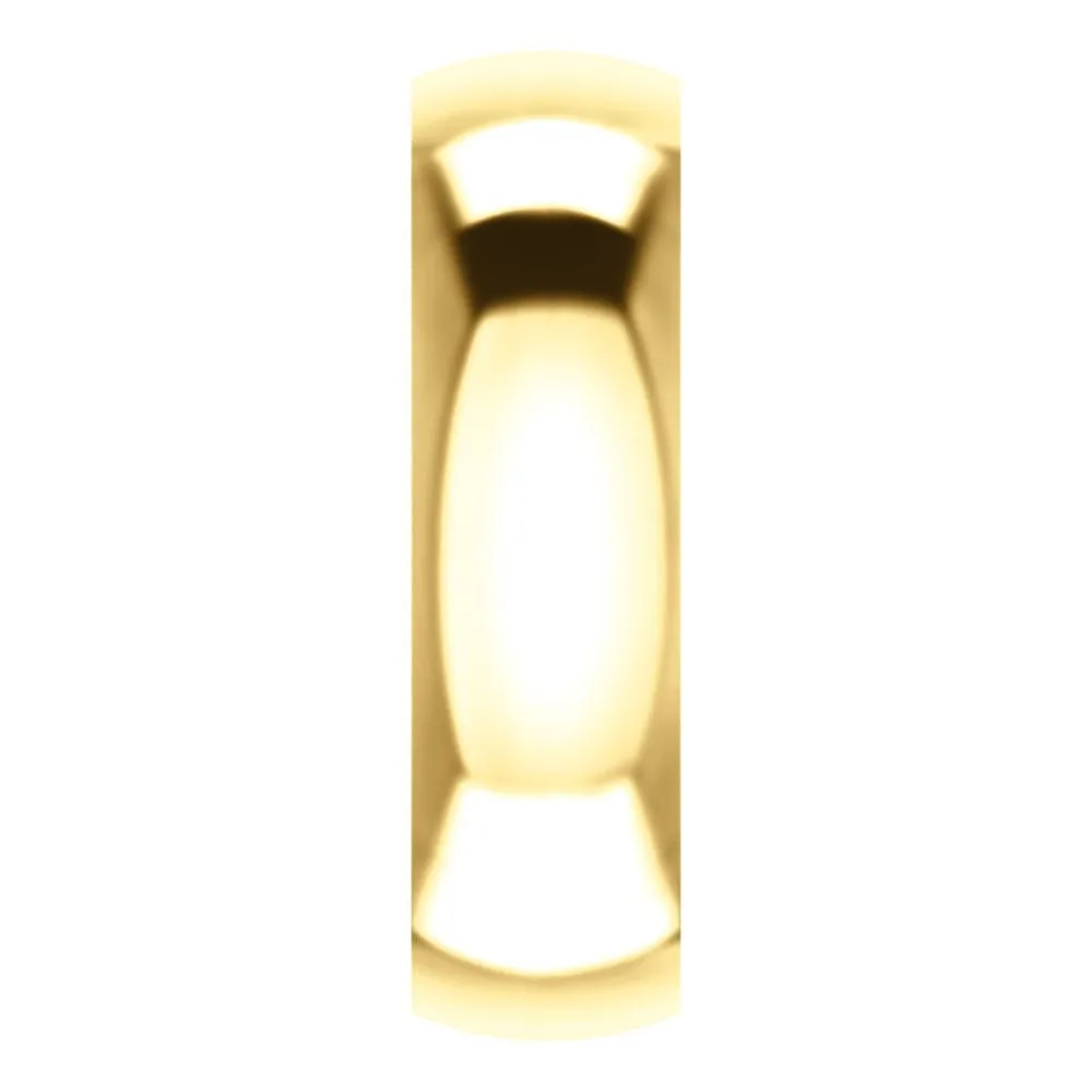 14k Yellow Gold 6mm Paisley Design Band Size 7