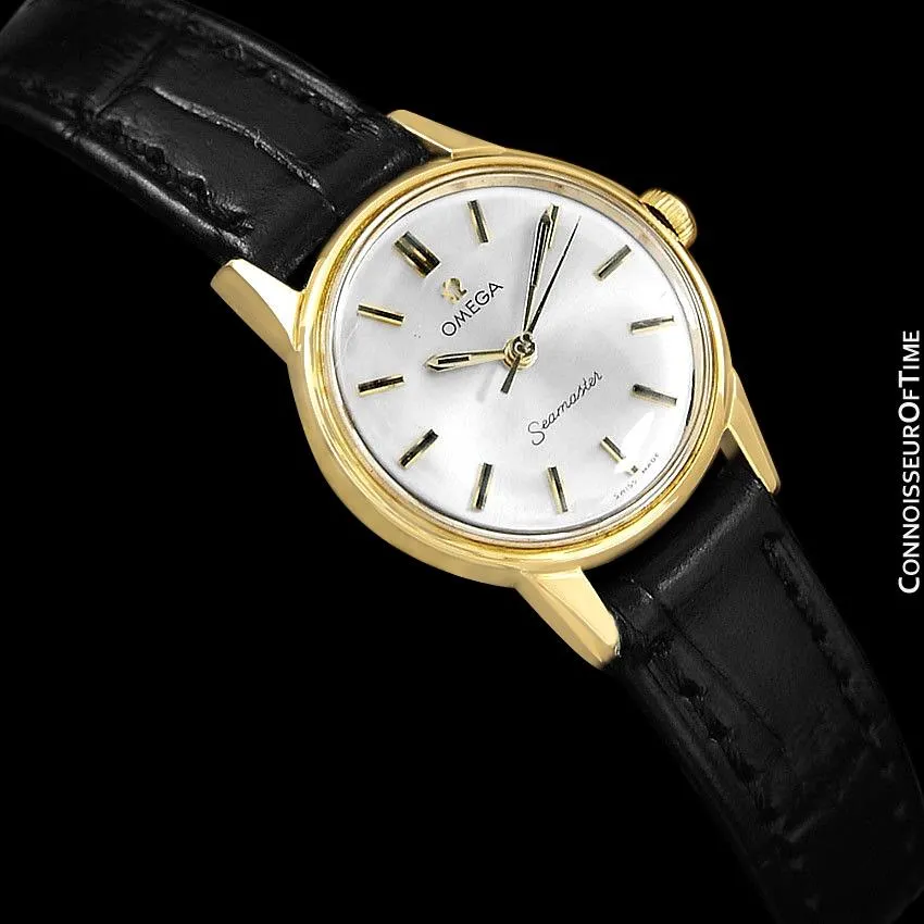 1964 Omega Seamaster Vintage Ladies Watch - 18K Gold Plated & Stainless Steel