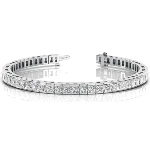 3 3/4 ctw Princess Lab Grown Diamond Tennis Bracelet