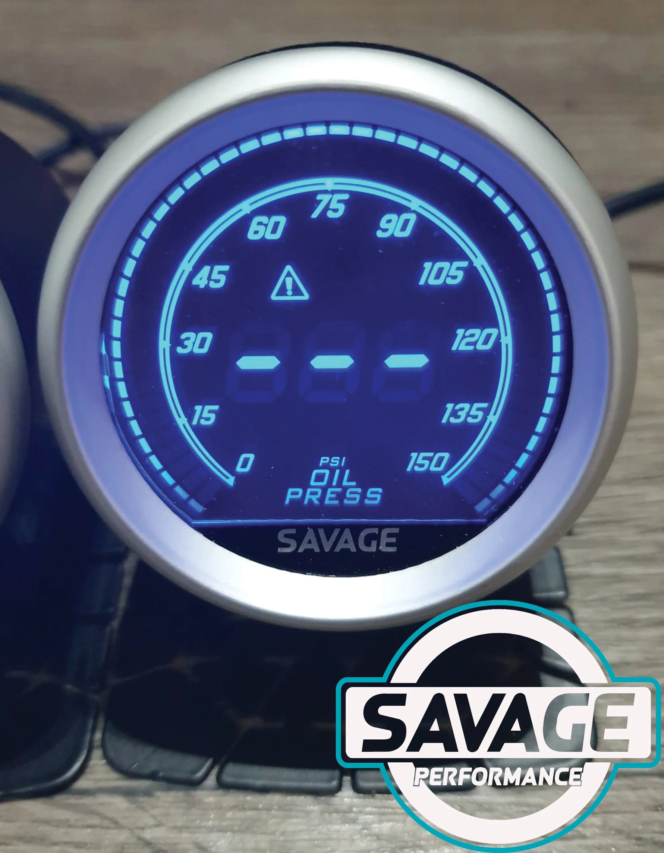 52mm Digital Savage Oil Pressure Gauge 7 Colours *Savage Performance*
