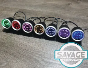 52mm Digital Savage RPM (Tacho) Gauge 7 Colours *Savage Performance*