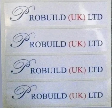 75mm x 25mm Rectangular Printed Labels
