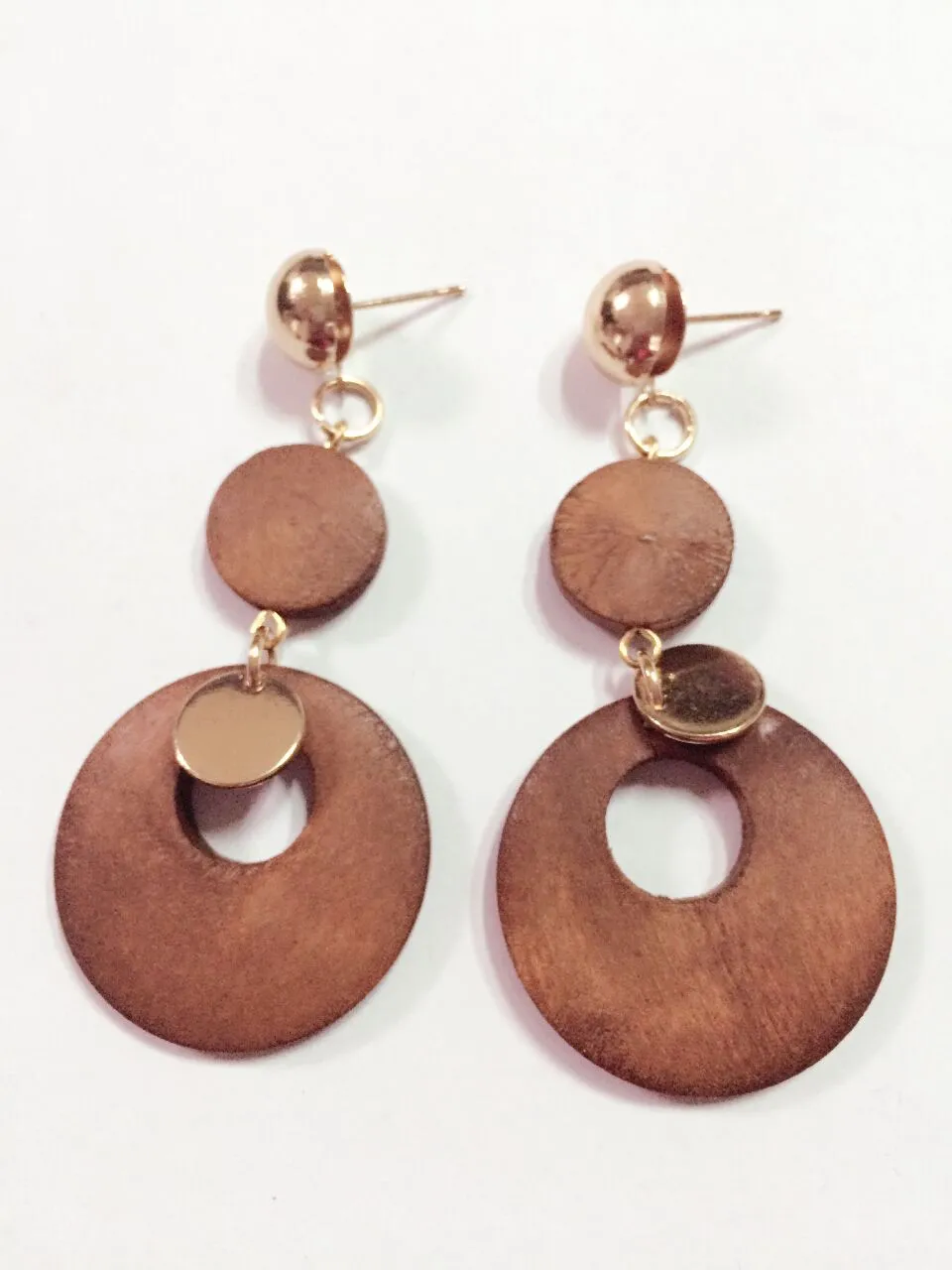 African Wood Earrings