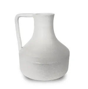 Aliso White Ceramic Jug