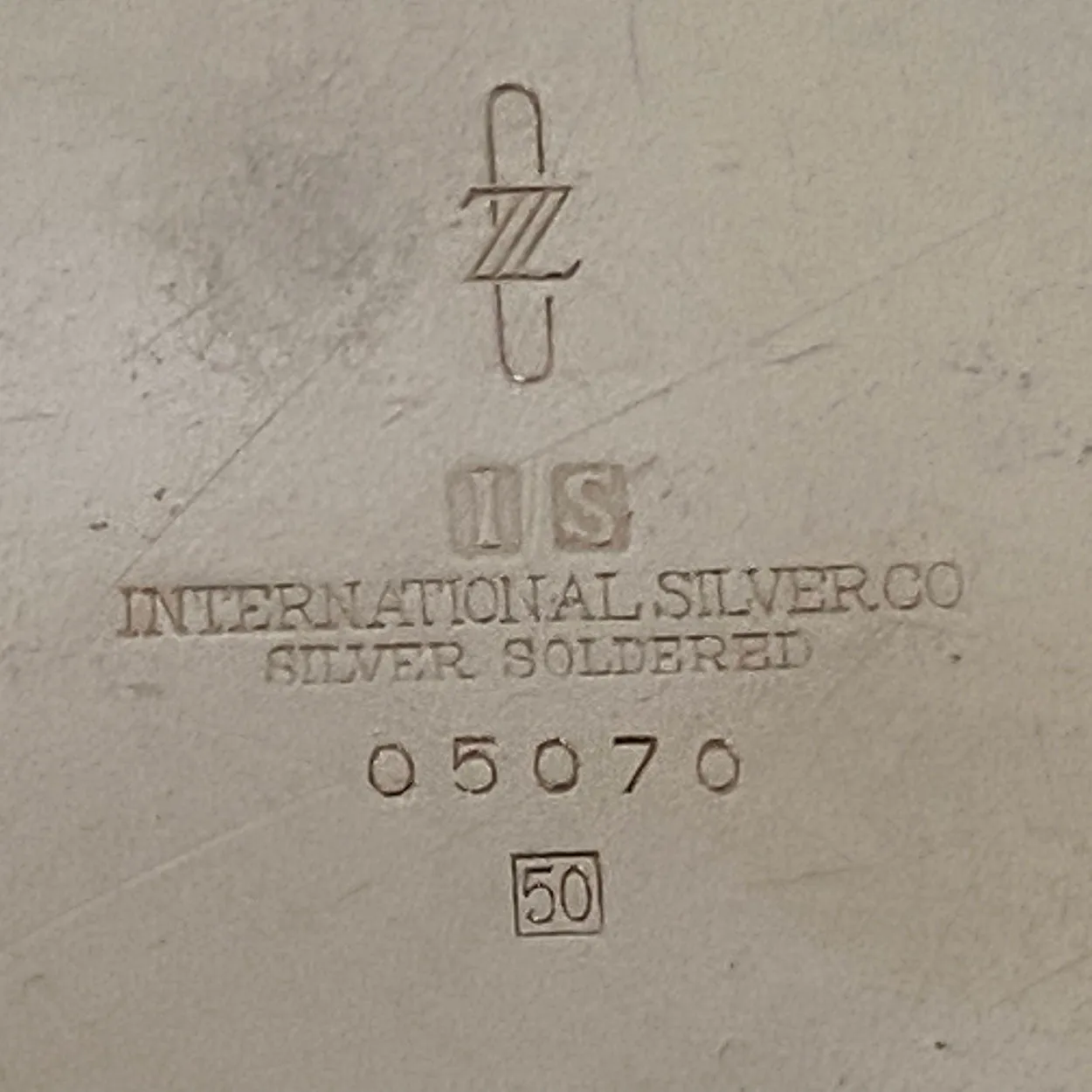 American International Silver Soldered U.P.R.R. Railway Covered Plate and Serving Bowl
