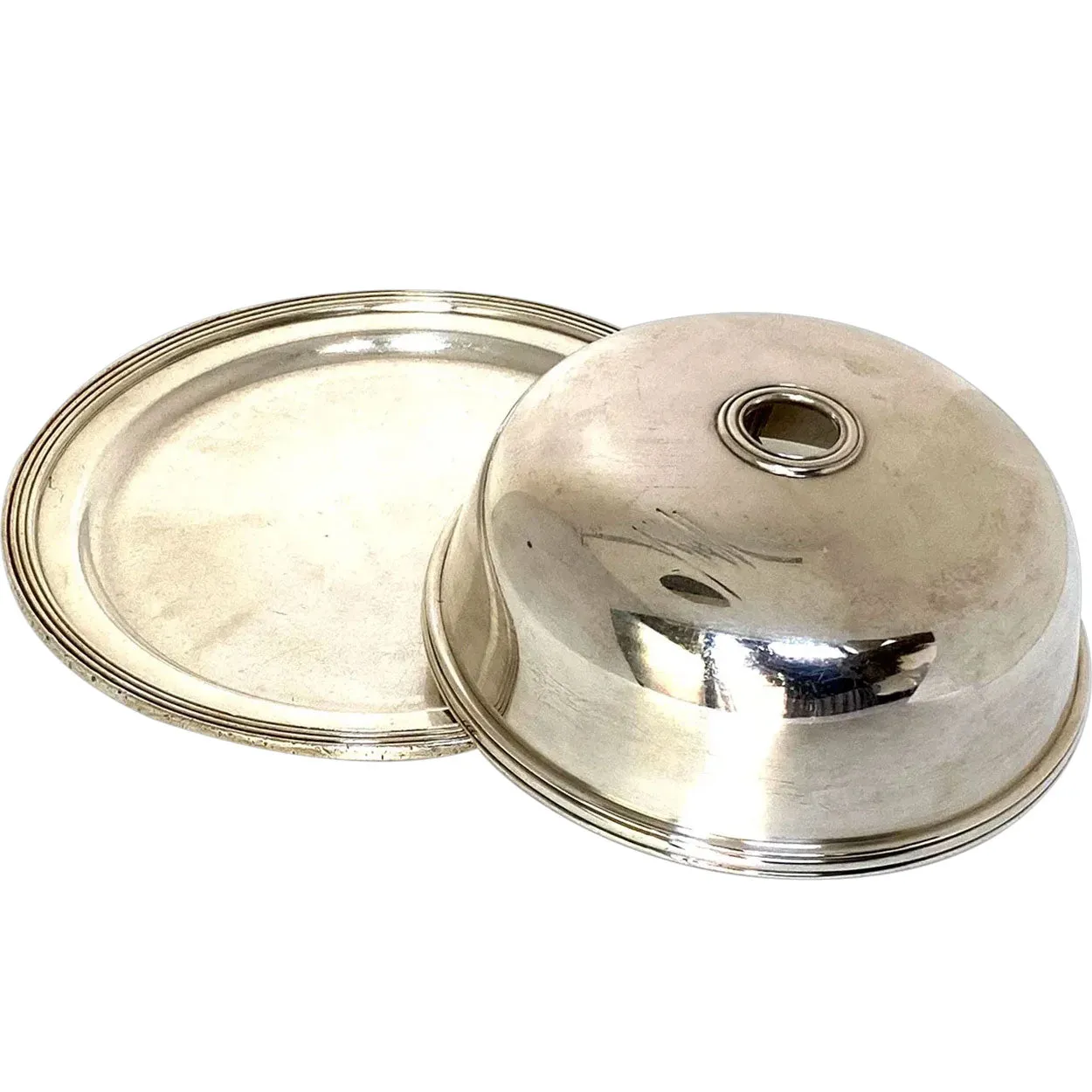 American International Silver Soldered U.P.R.R. Railway Covered Plate and Serving Bowl