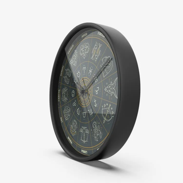 Astrology Wall Clock Silent Non Ticking Quality Quartz