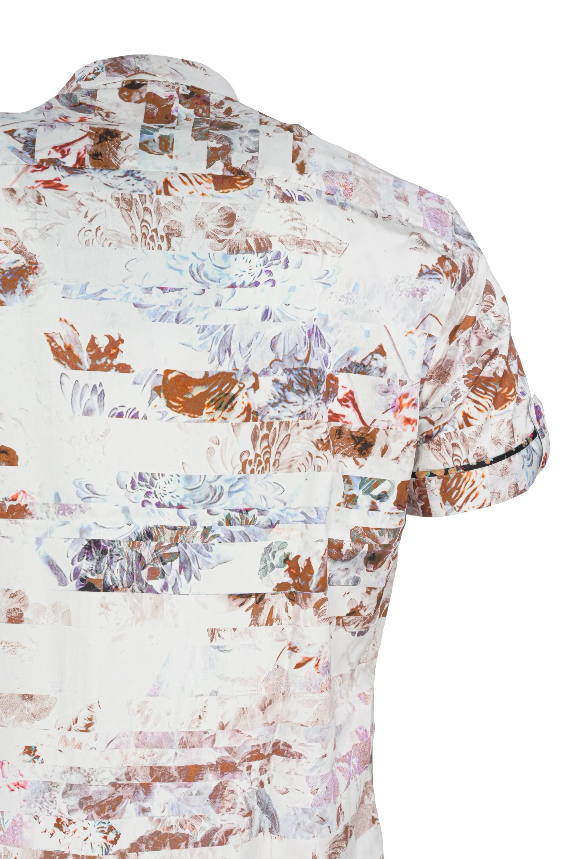 Au Noir Suarez Short Sleeve Shirt White-Beige