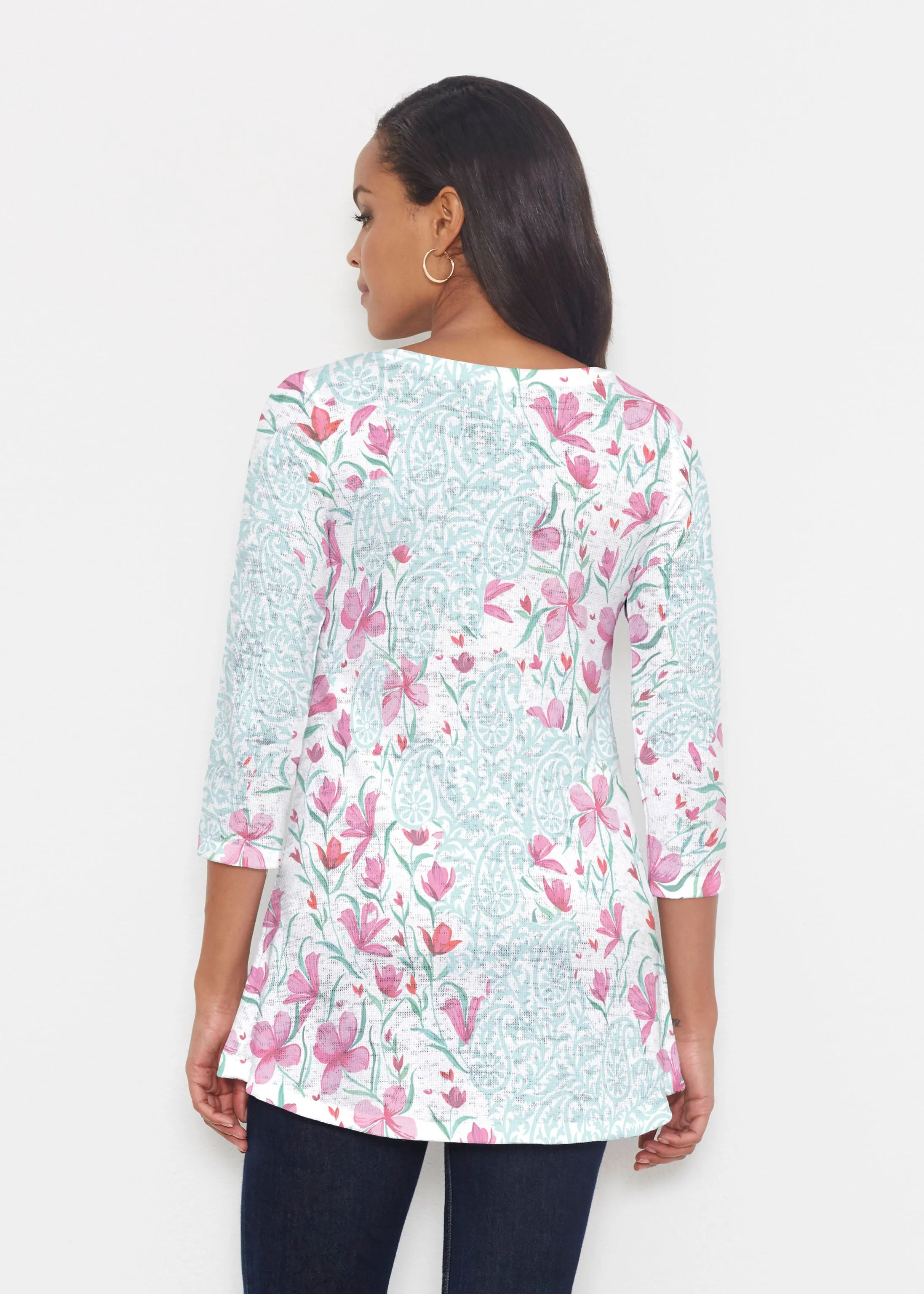 Azalea (8109) ~ Katherine Hi-Lo Thermal Tunic