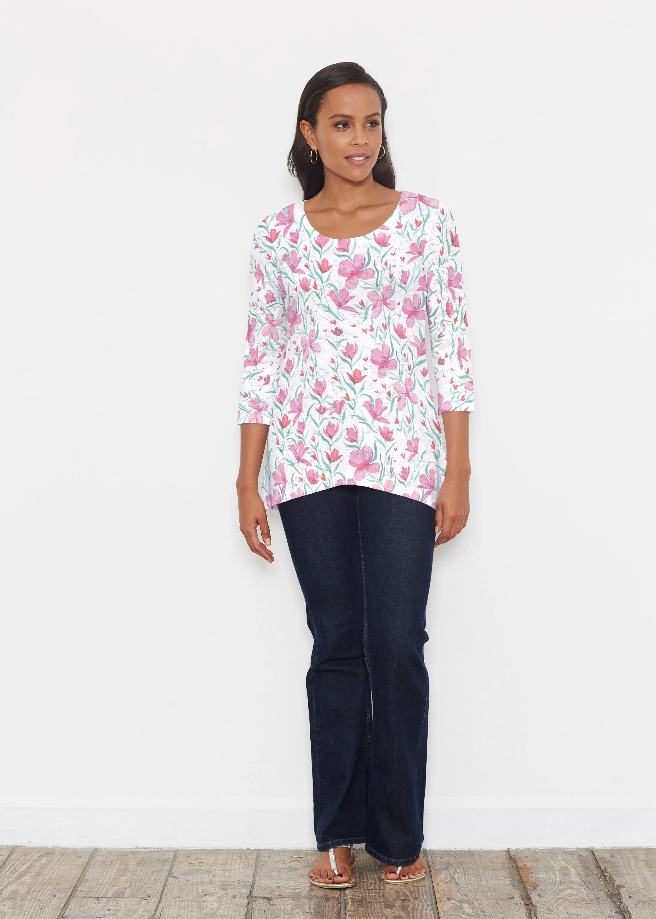 Azalea (8109) ~ Katherine Hi-Lo Thermal Tunic