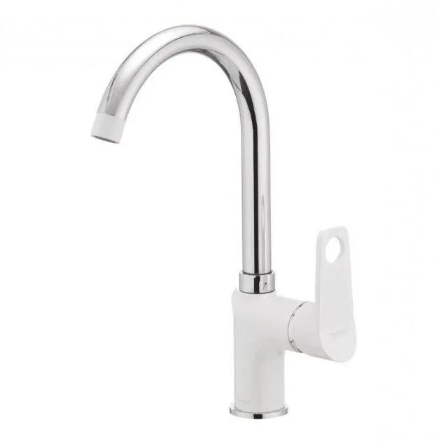 Baterie Bucătărie MIXXUS DALLAS 014 NUT (WHITE), Monocomandă, Alb, Lucios