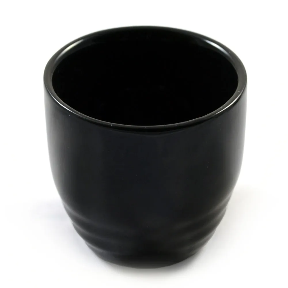 Black Japanese Sake Shot Cup Pair