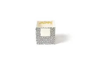 Black Small Dot Nesting Cube Small