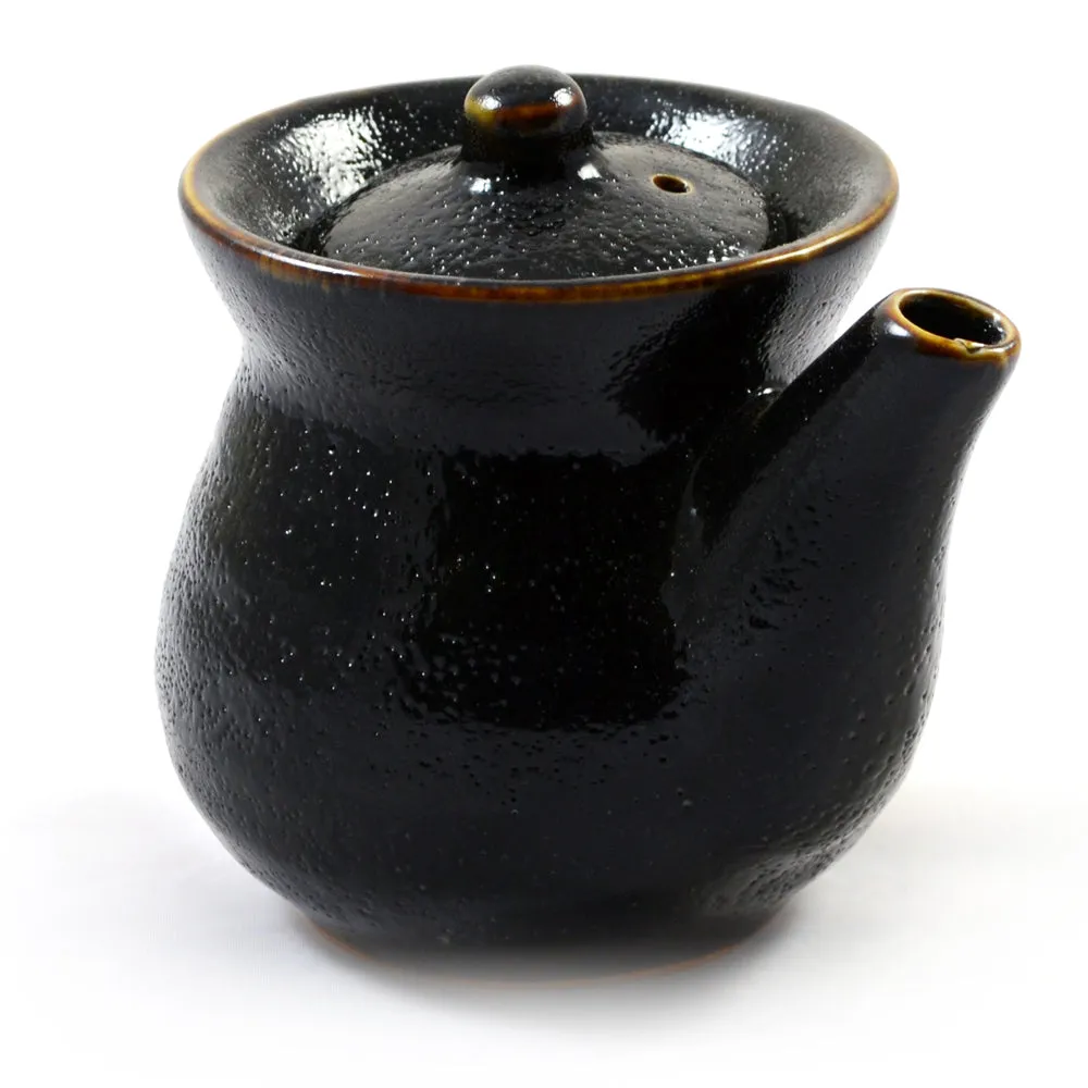 Black Yuzu Glazed Japanese Soy Sauce Pot