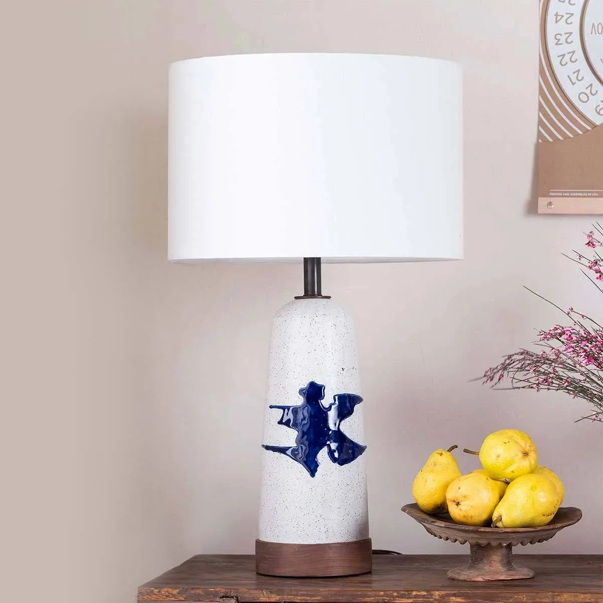 Blue "Splat" Table Lamp