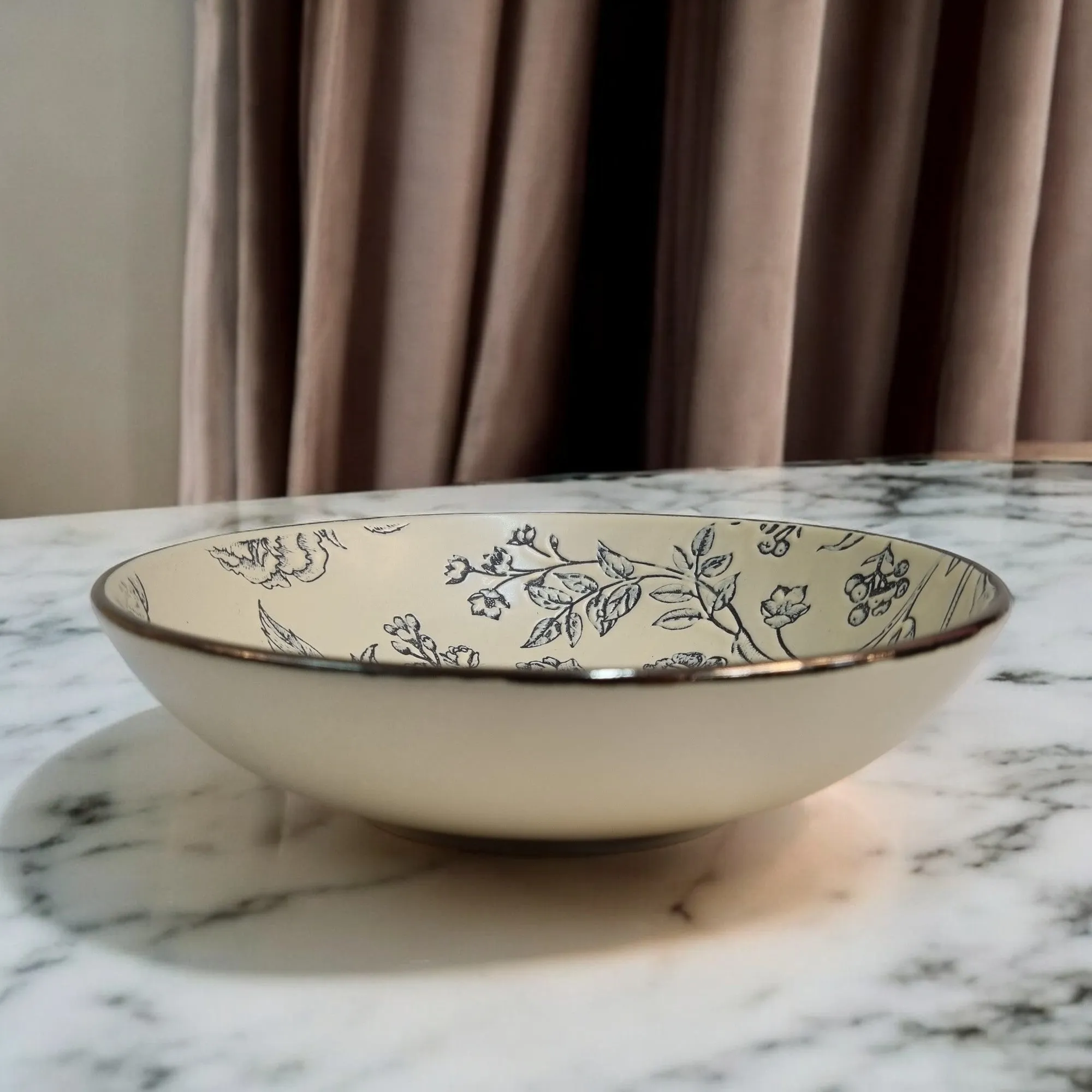 Botanical Sketch Ceramic Bowl