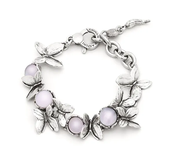 Bracelet Giovanni Raspini - Butterfly, Argent, Nacre et Quartz (11383)