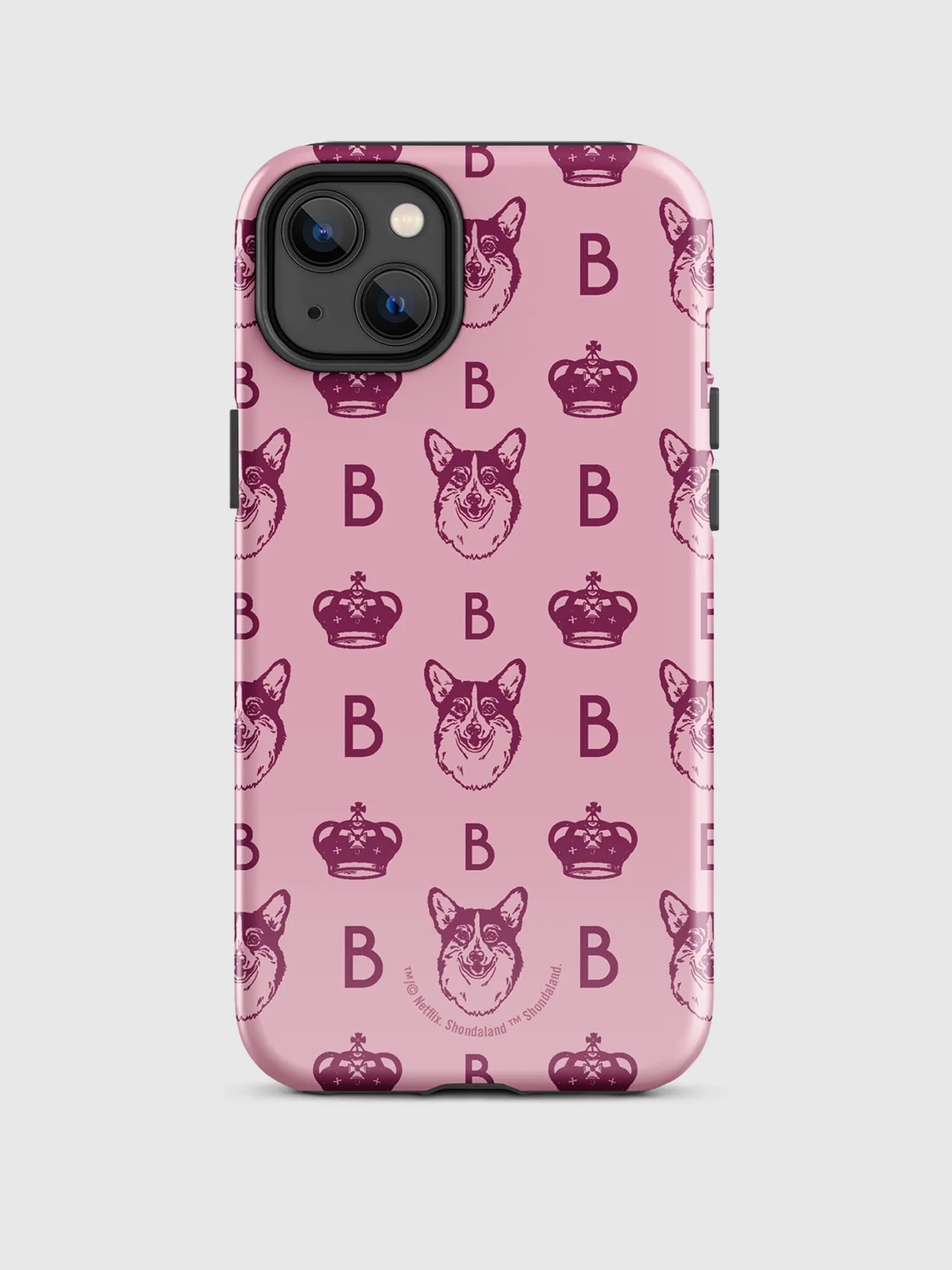 Bridgerton Corgi Pattern iPhone Tough Case