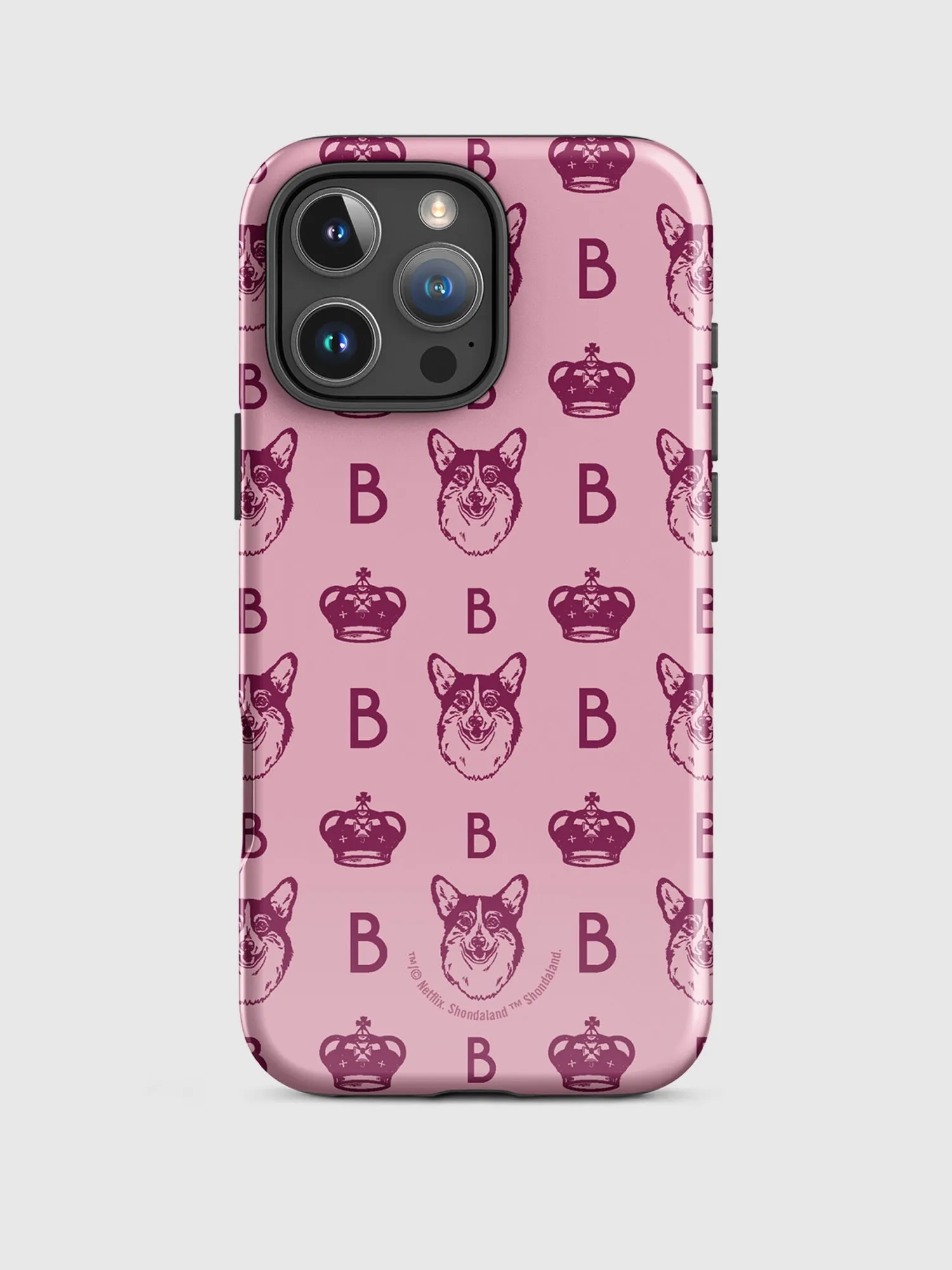 Bridgerton Corgi Pattern iPhone Tough Case