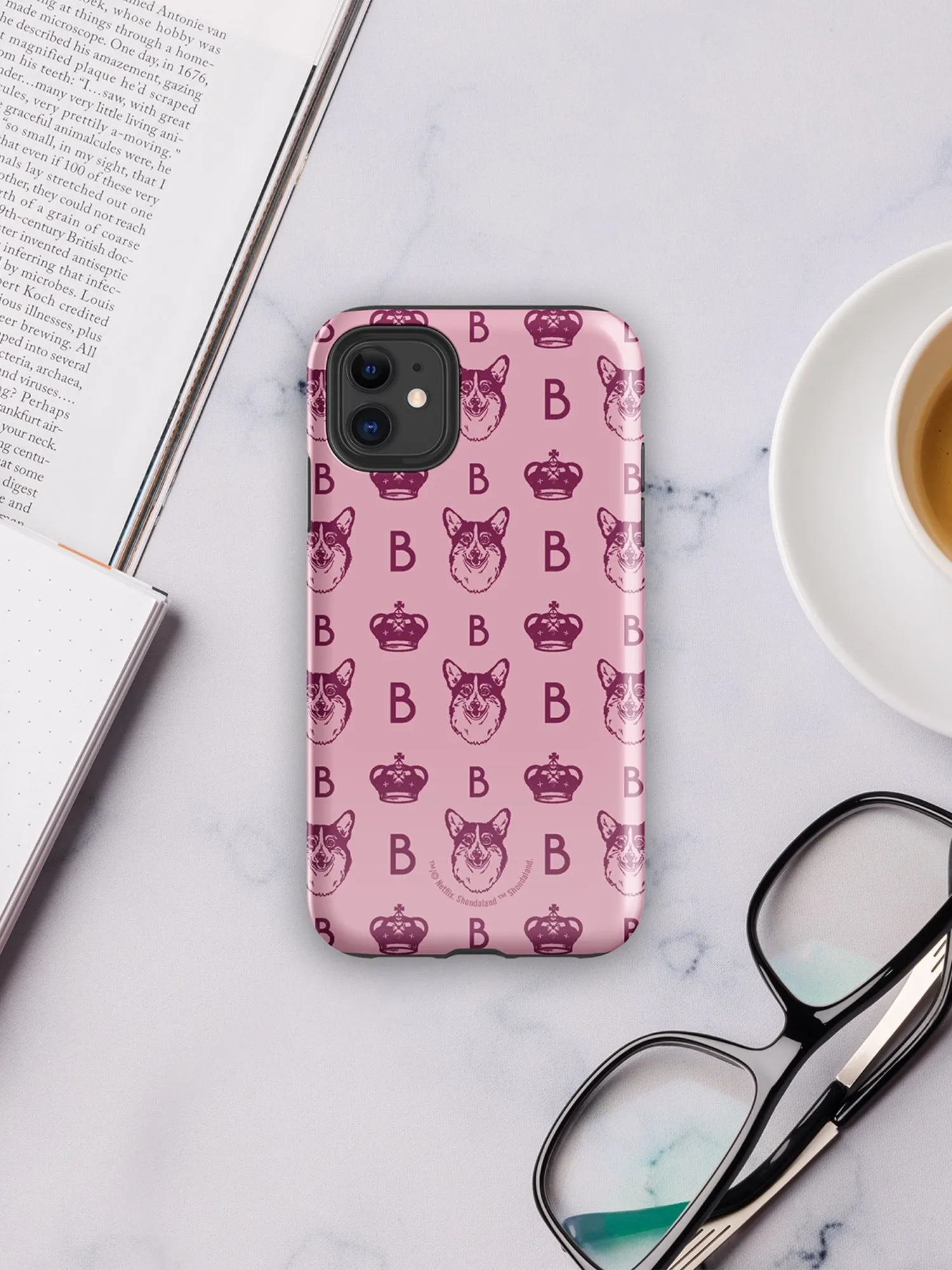 Bridgerton Corgi Pattern iPhone Tough Case