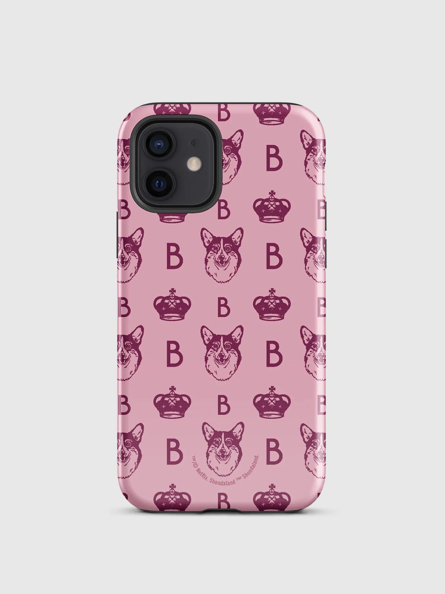 Bridgerton Corgi Pattern iPhone Tough Case