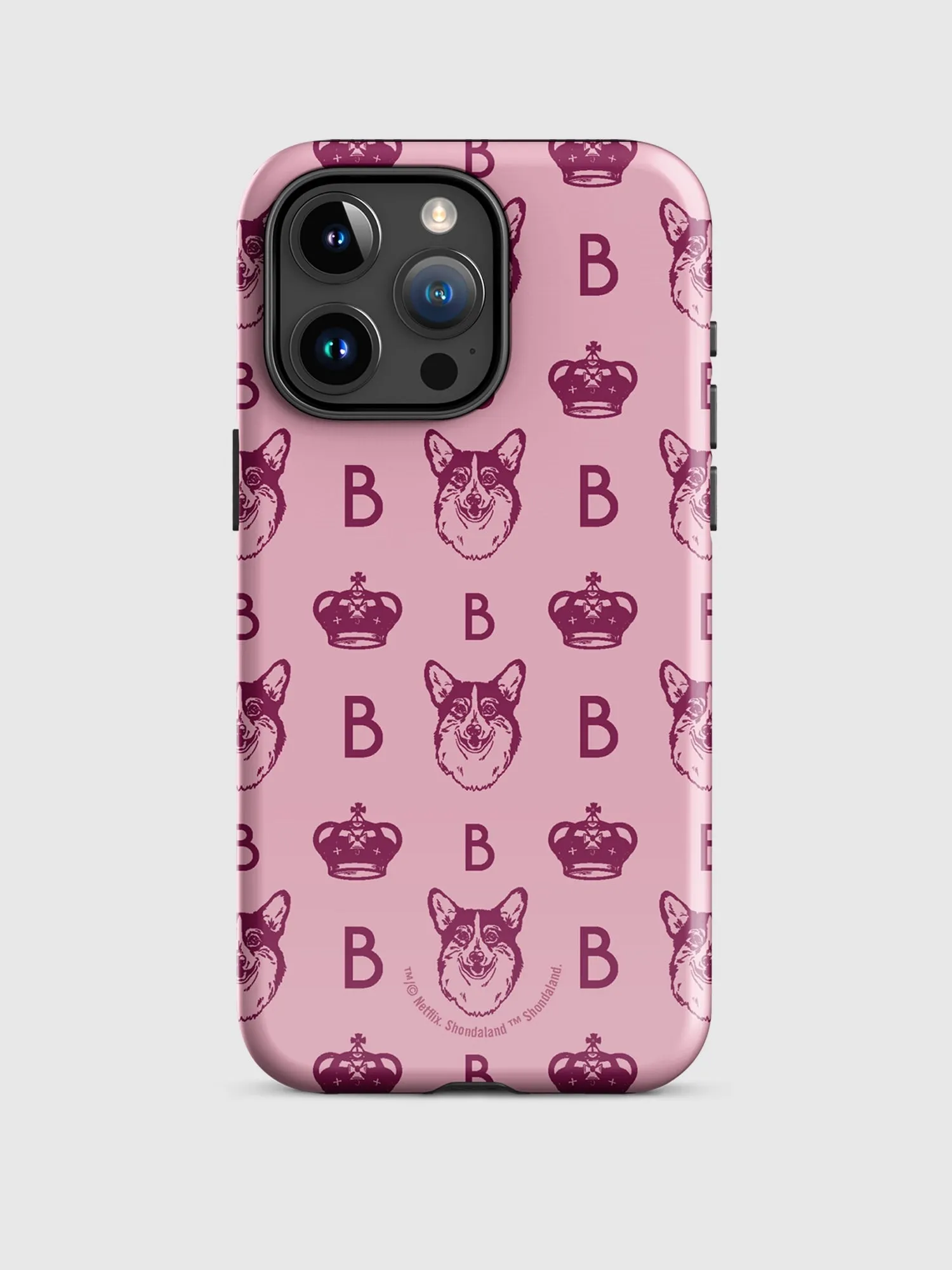 Bridgerton Corgi Pattern iPhone Tough Case