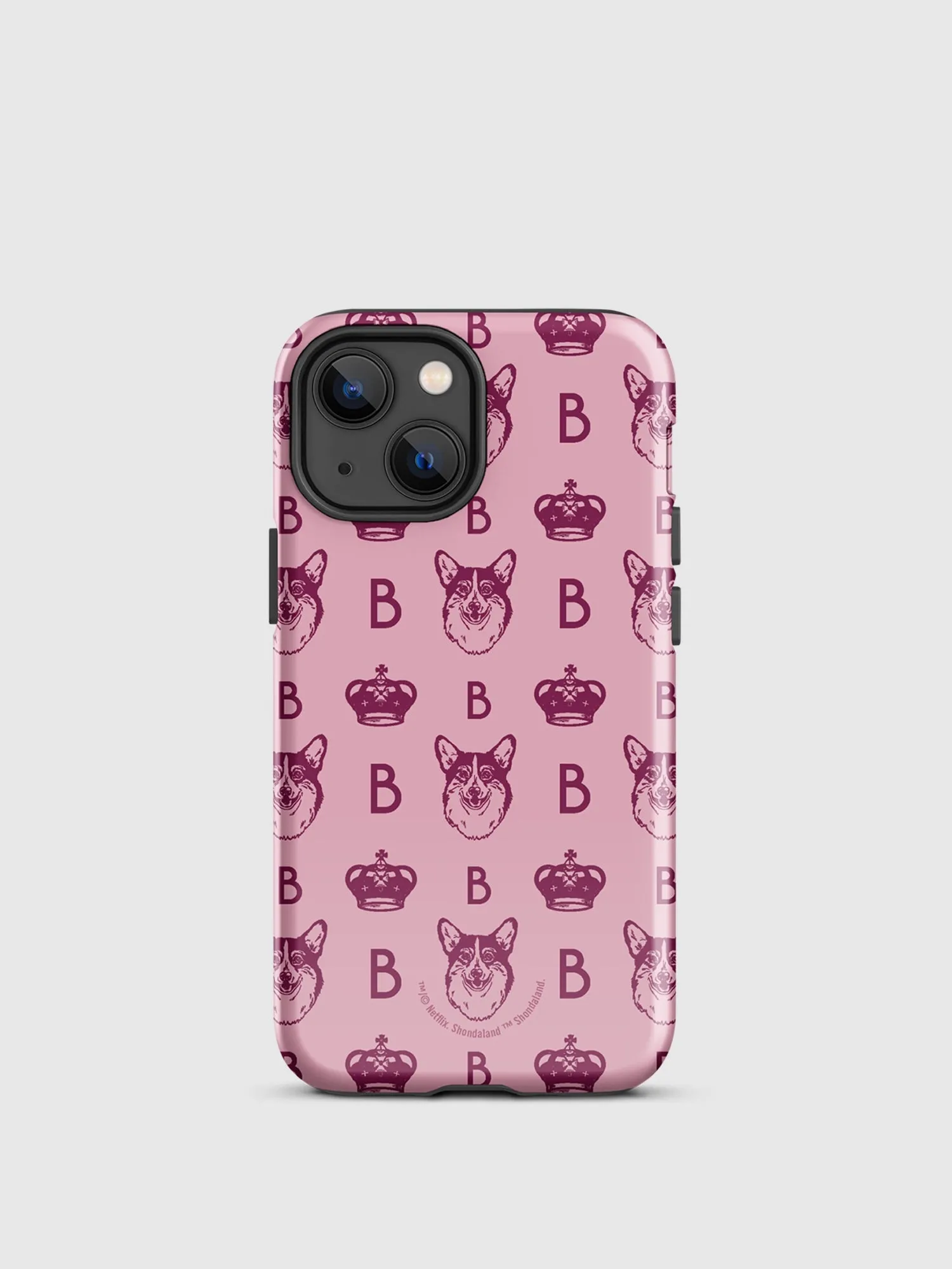 Bridgerton Corgi Pattern iPhone Tough Case