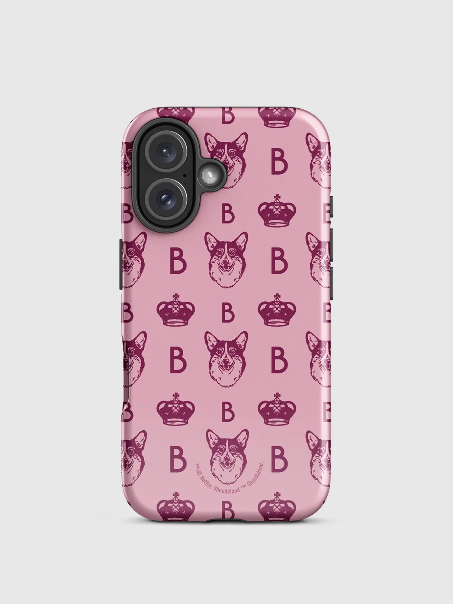 Bridgerton Corgi Pattern iPhone Tough Case