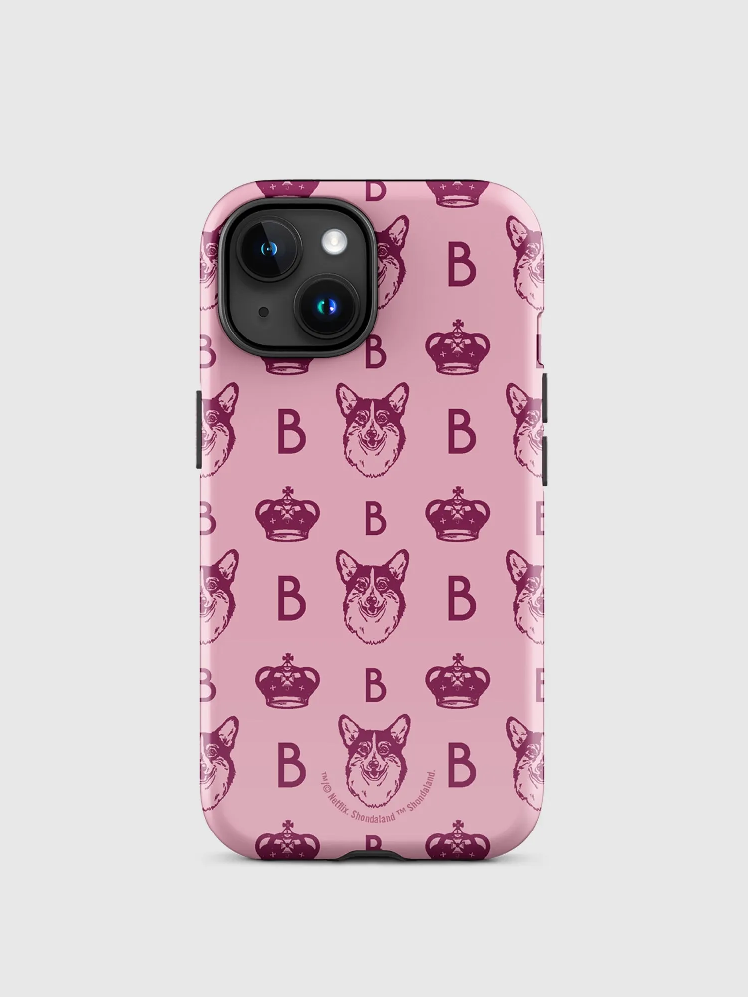 Bridgerton Corgi Pattern iPhone Tough Case