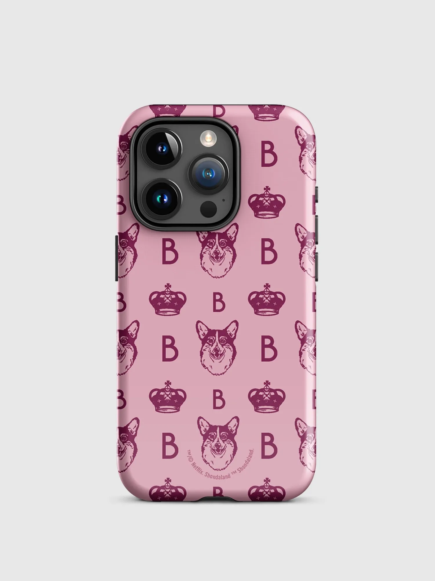 Bridgerton Corgi Pattern iPhone Tough Case