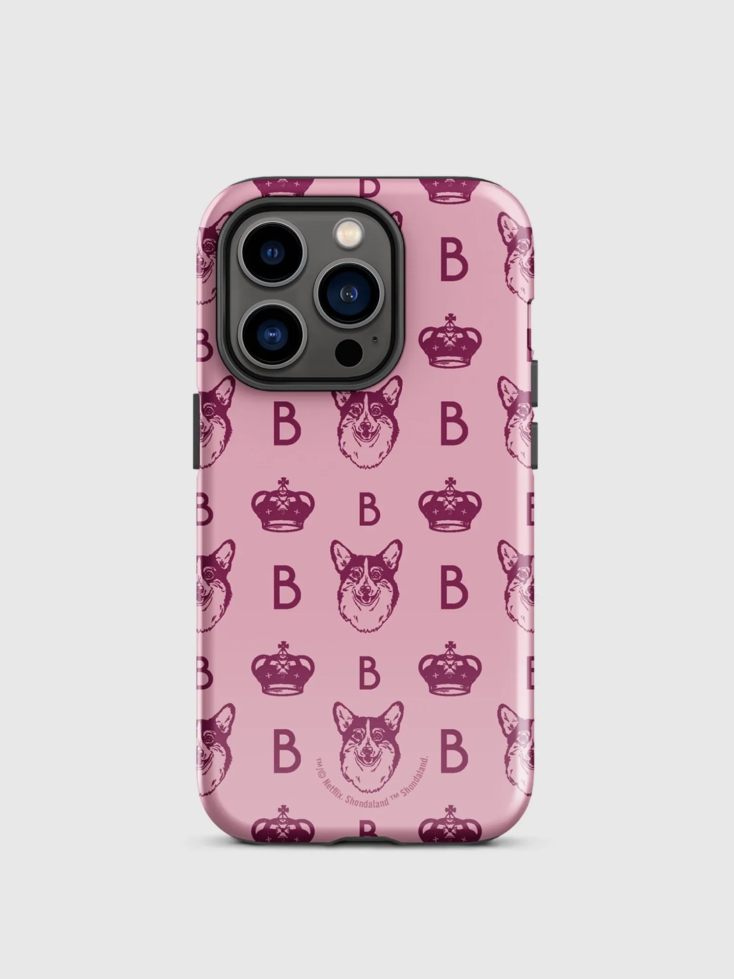 Bridgerton Corgi Pattern iPhone Tough Case