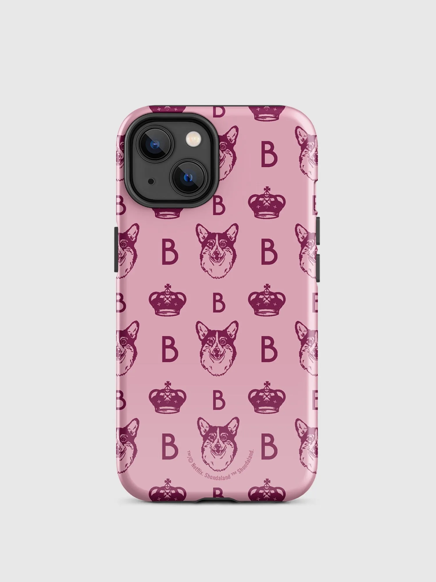 Bridgerton Corgi Pattern iPhone Tough Case