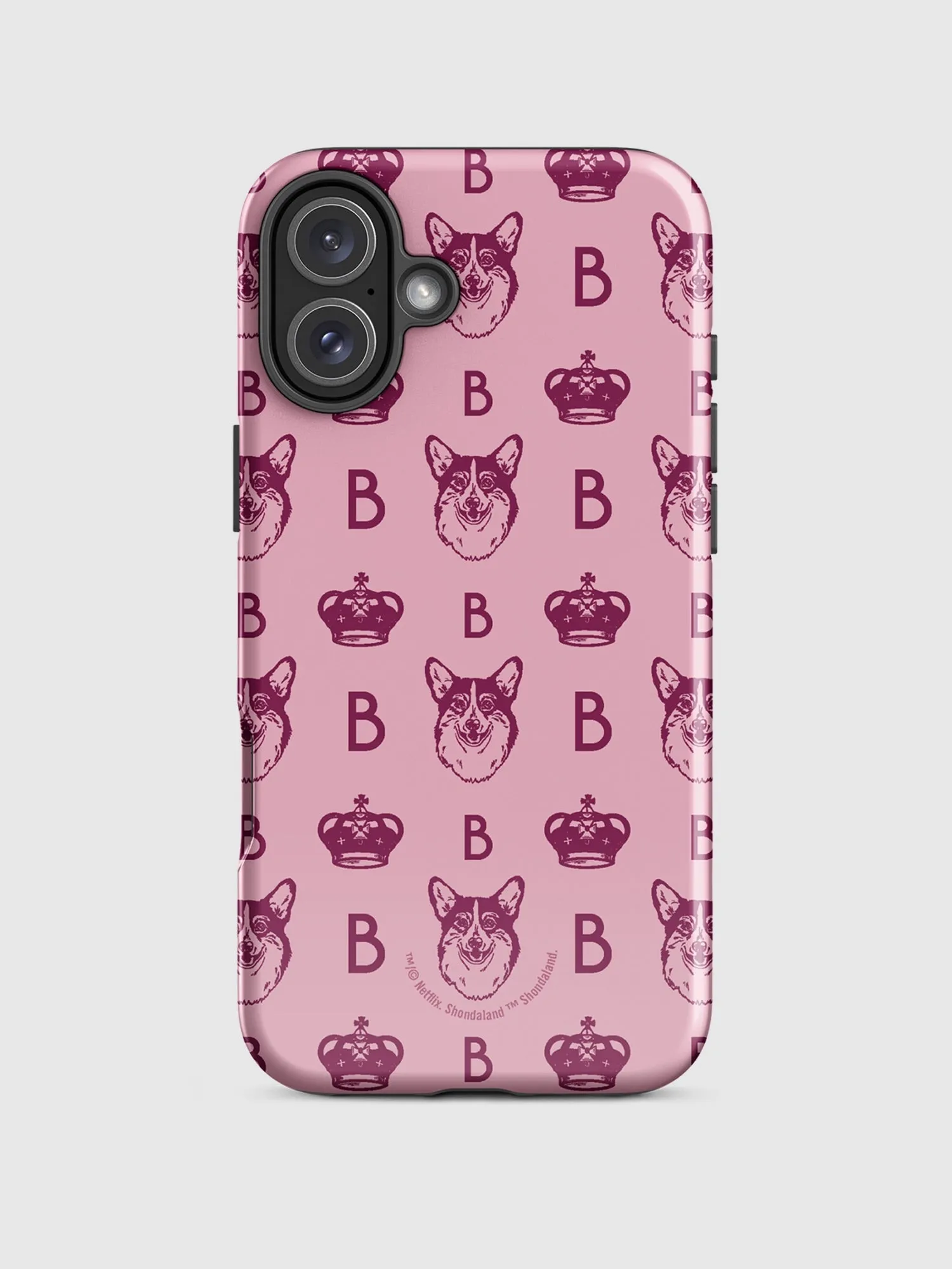 Bridgerton Corgi Pattern iPhone Tough Case