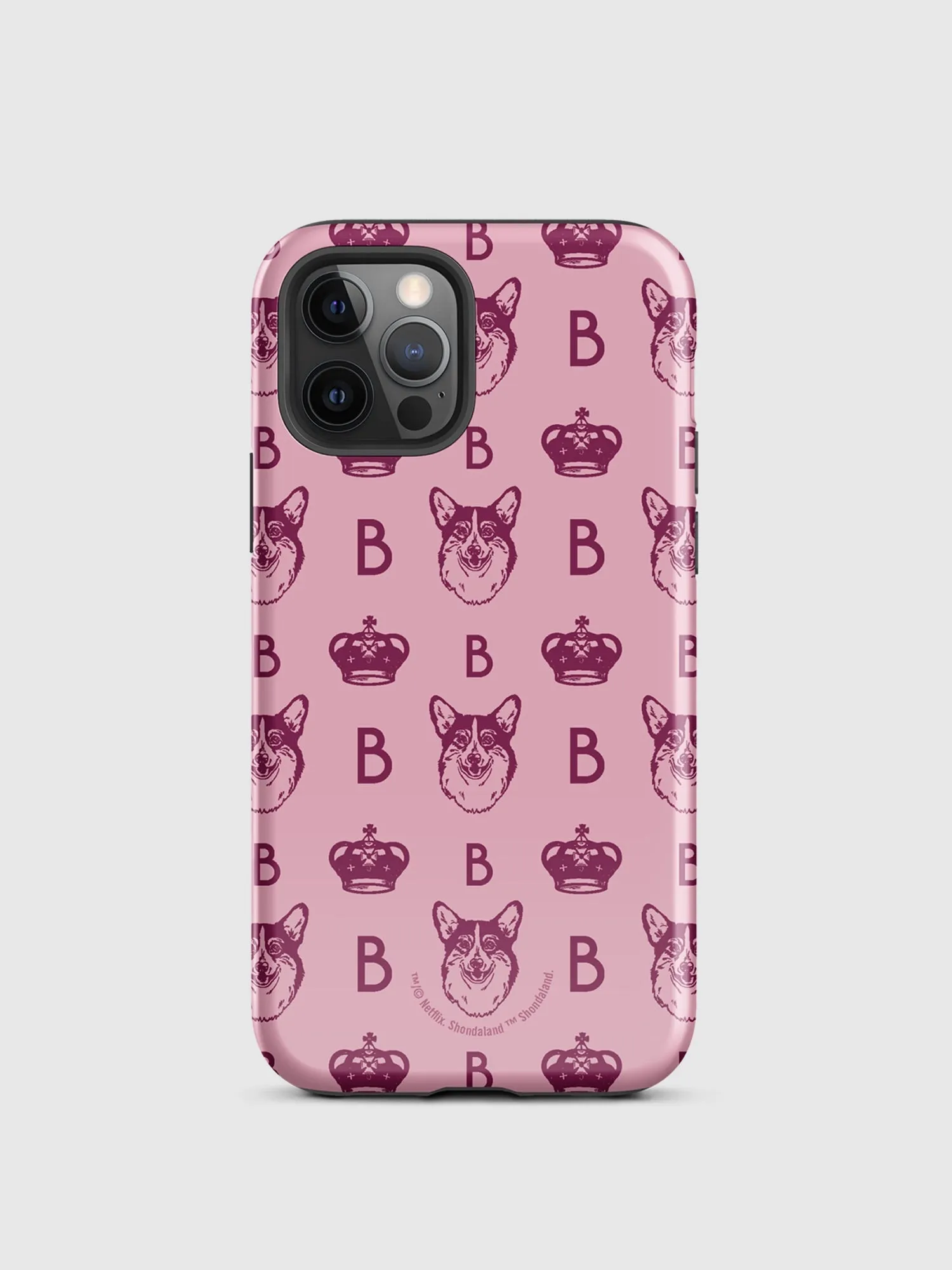 Bridgerton Corgi Pattern iPhone Tough Case