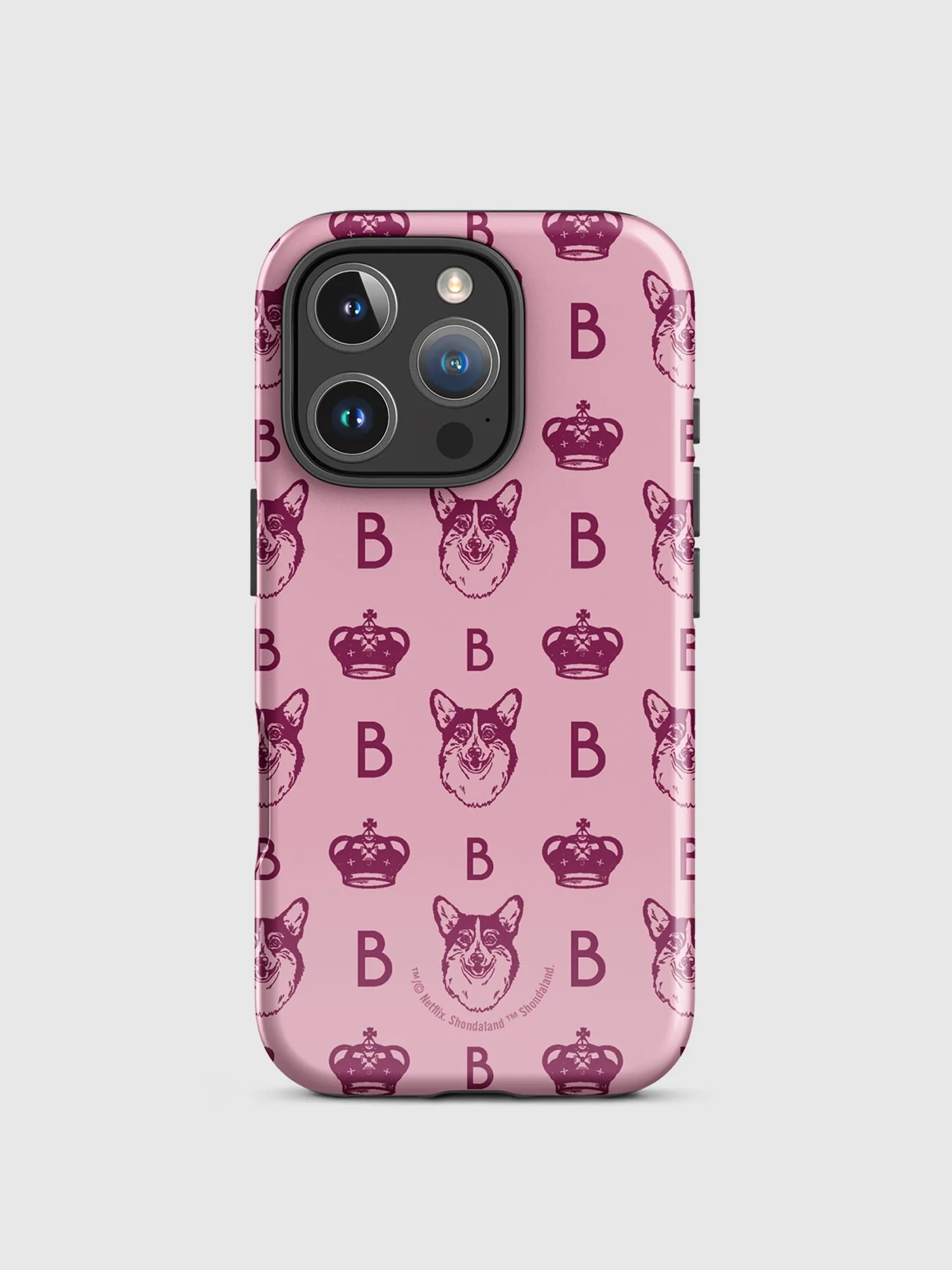 Bridgerton Corgi Pattern iPhone Tough Case