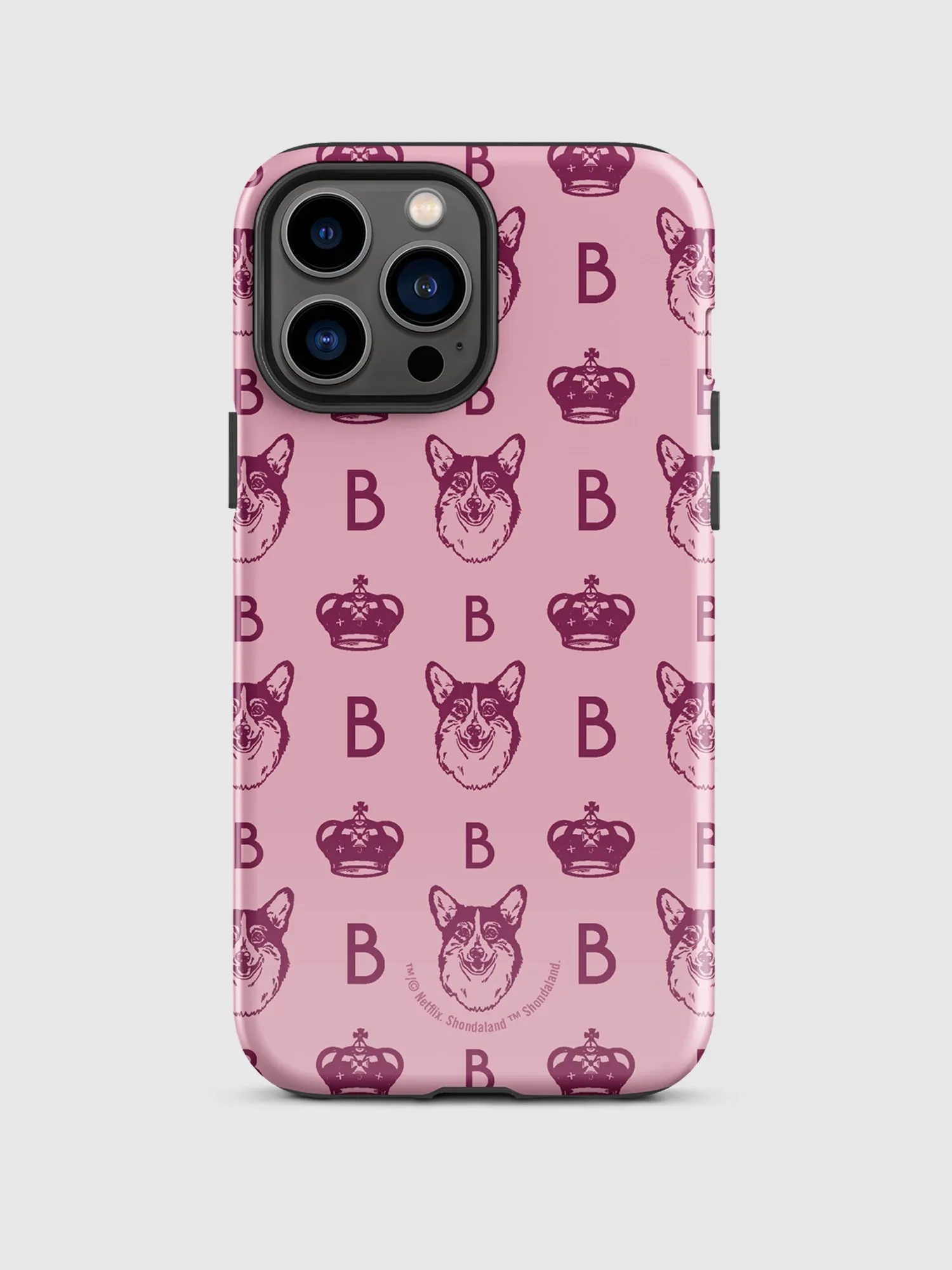 Bridgerton Corgi Pattern iPhone Tough Case