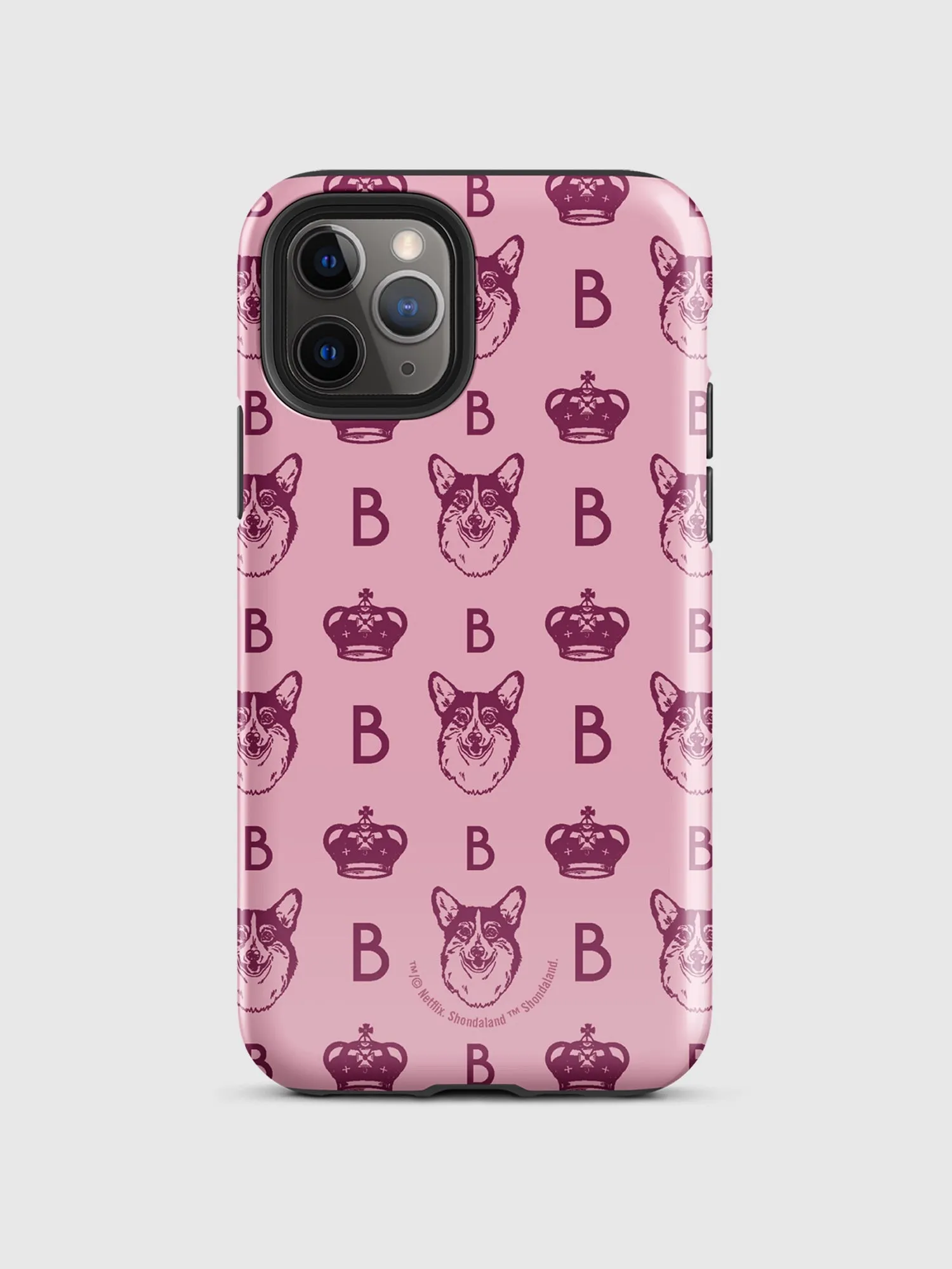 Bridgerton Corgi Pattern iPhone Tough Case