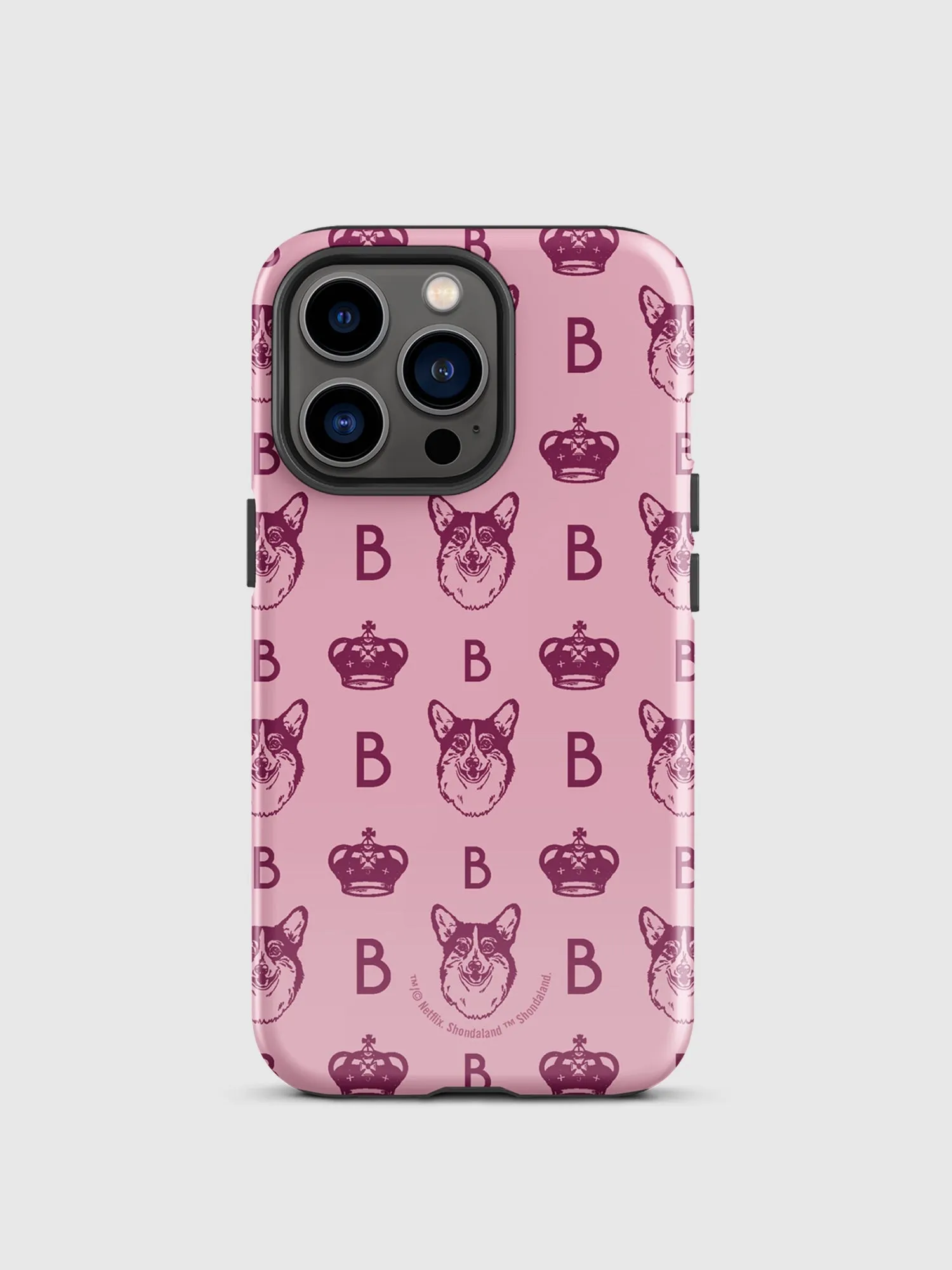 Bridgerton Corgi Pattern iPhone Tough Case