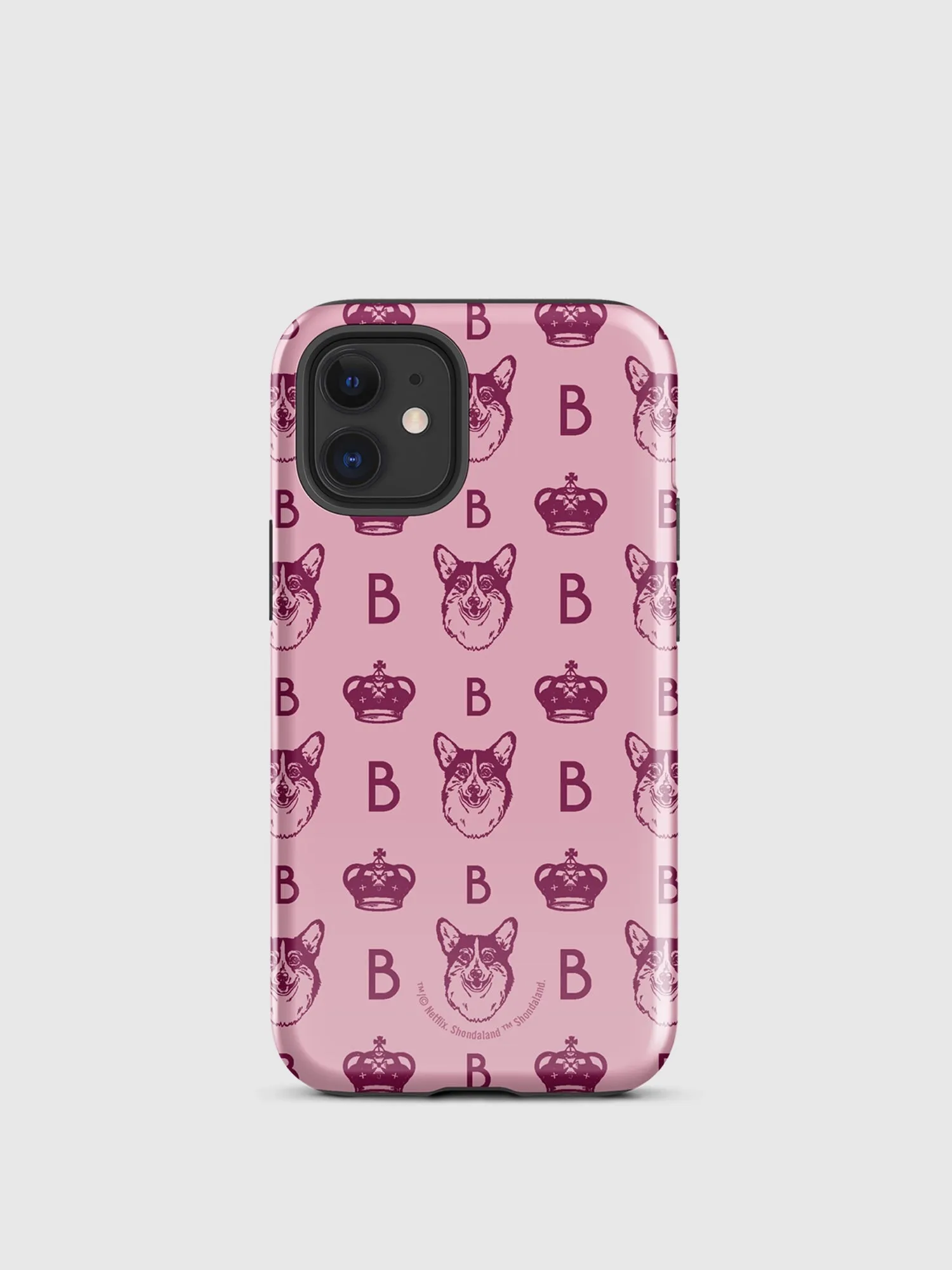 Bridgerton Corgi Pattern iPhone Tough Case