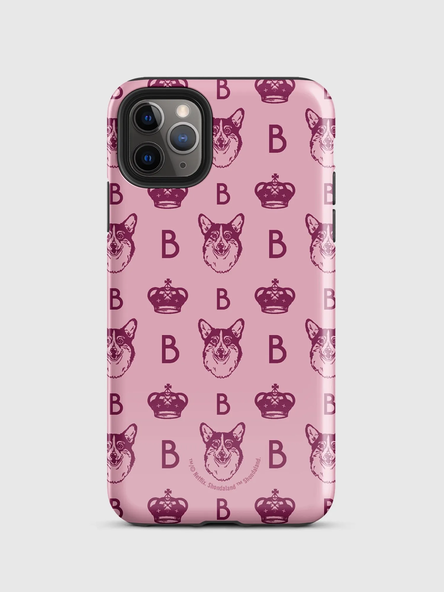 Bridgerton Corgi Pattern iPhone Tough Case