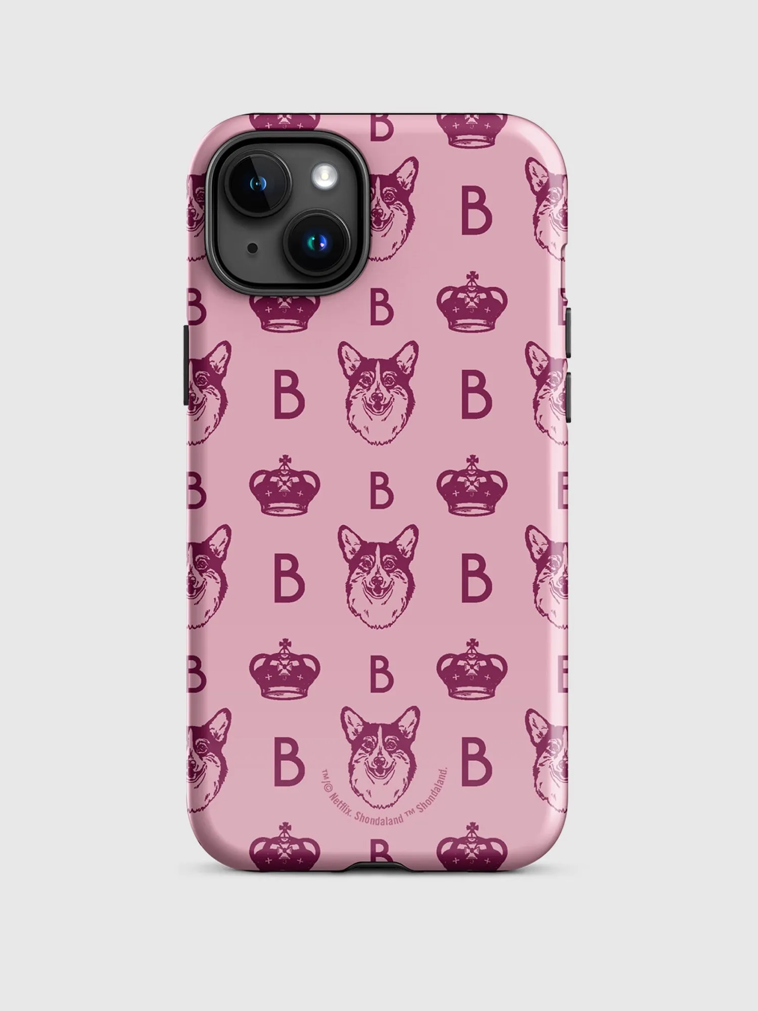 Bridgerton Corgi Pattern iPhone Tough Case