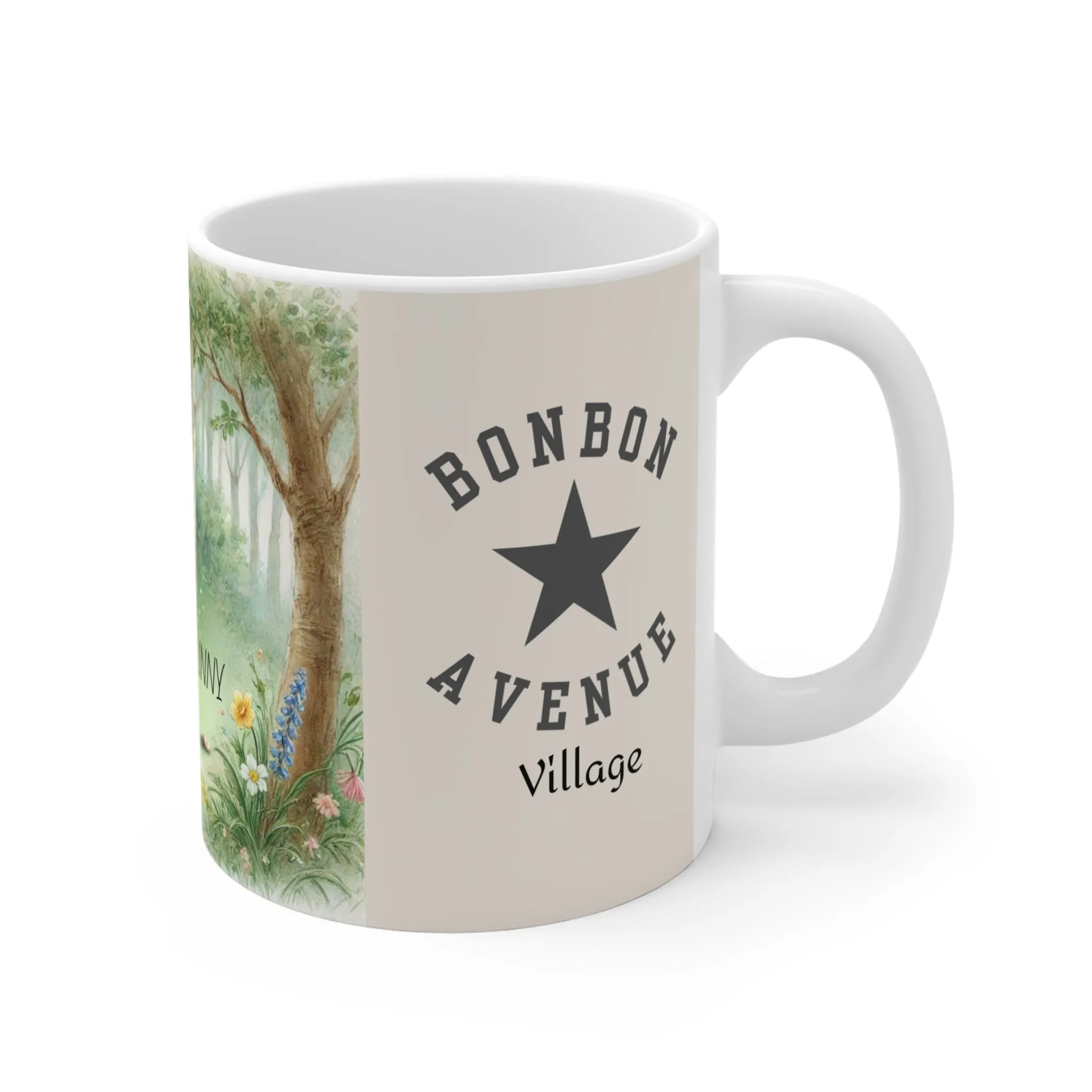 Bunny Forest Mug – Bonbon Avenue Village Collection