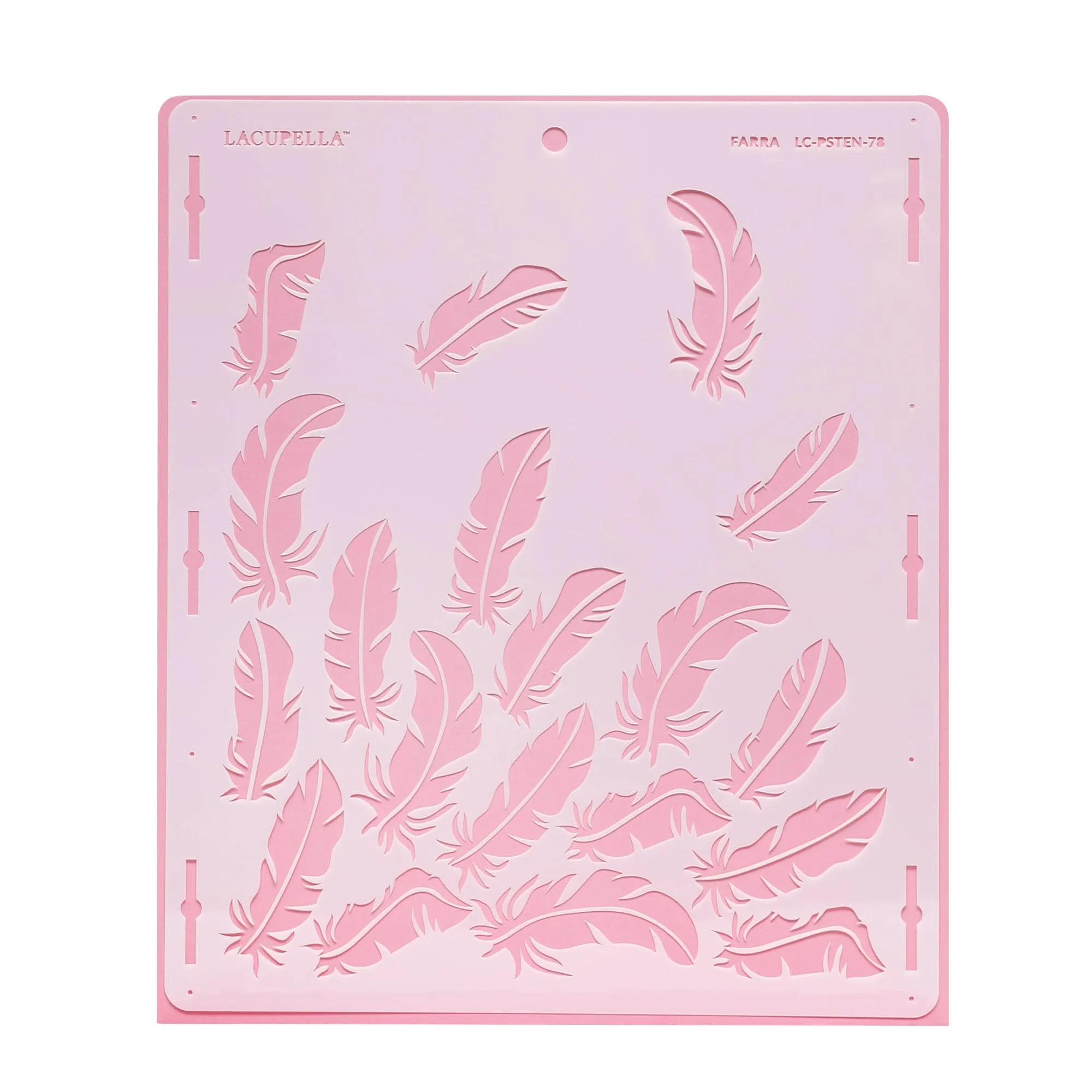 Cake Decorating Stencil FARRA Feather Pattern