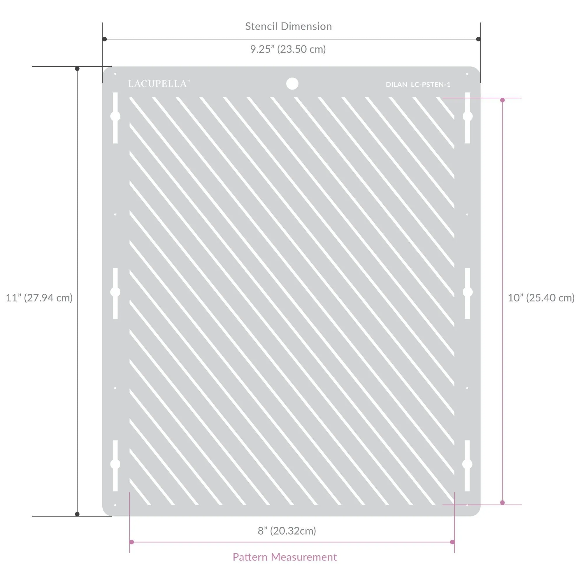 Cake Stencil DANIA by Lacupella