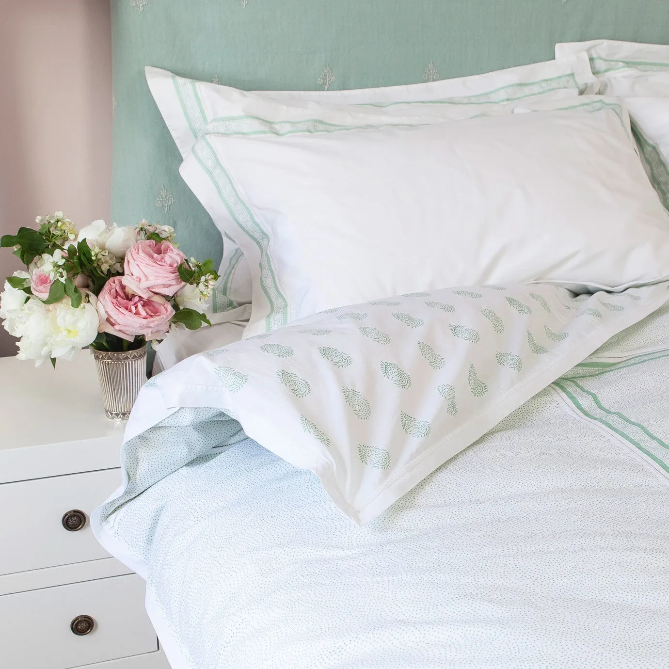 Camila Paisley Hand Block Printed Duvet Cover