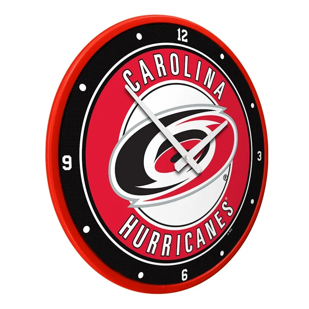 Carolina Hurricanes: Modern Disc Wall Clock