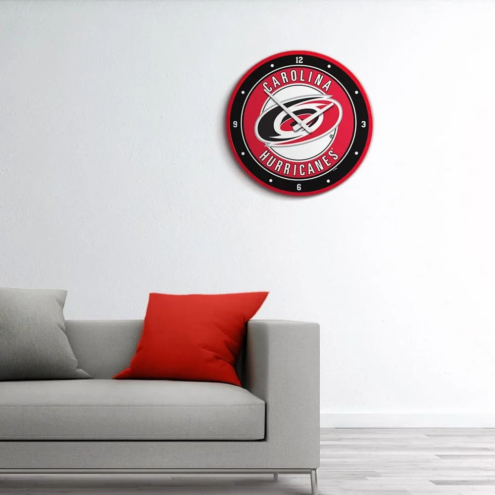 Carolina Hurricanes: Modern Disc Wall Clock
